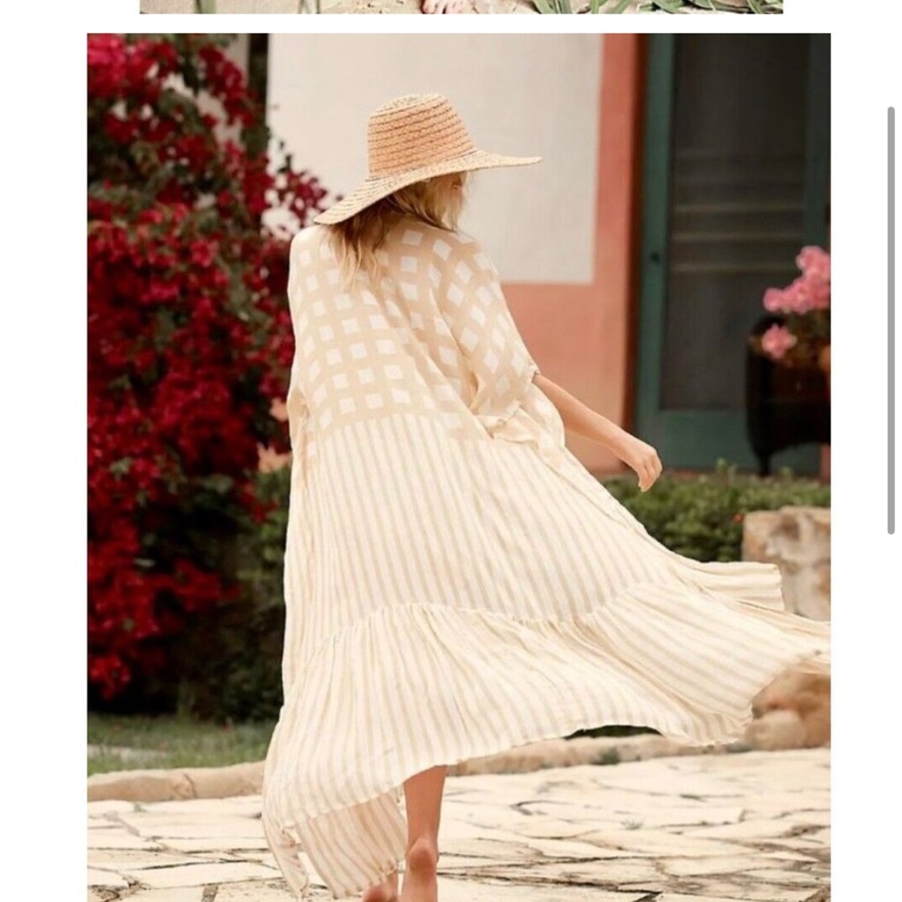 Yellow free people duster